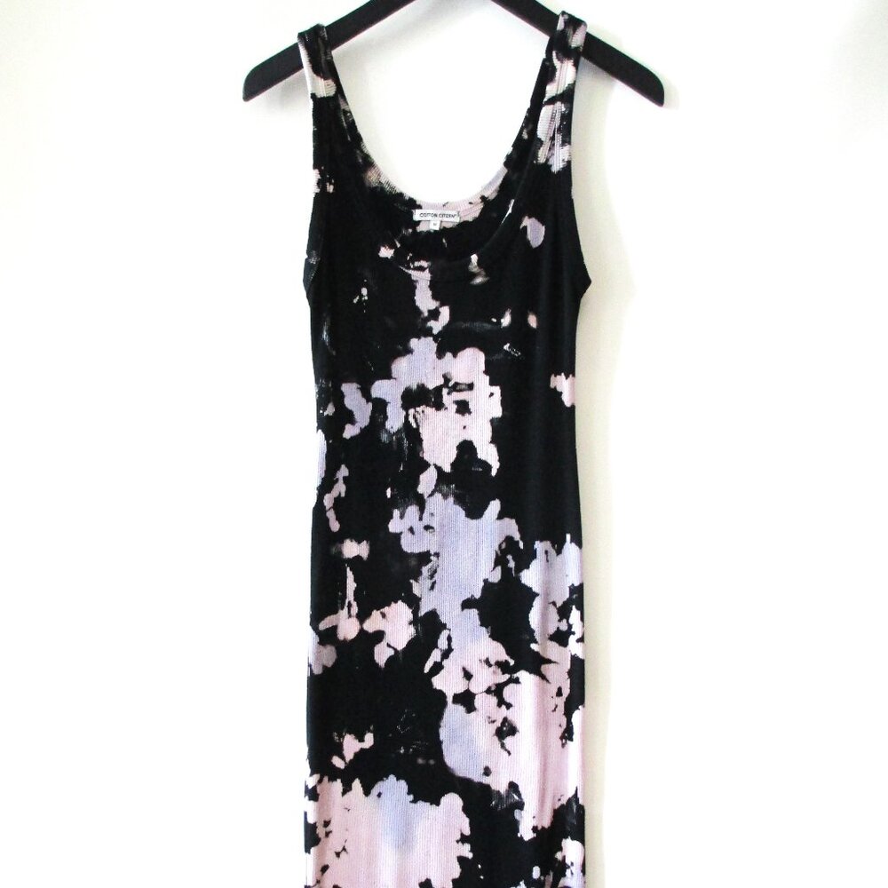 COTTON CITIZEN "VERONA" TIE DYE RIBBED TANK DRESS